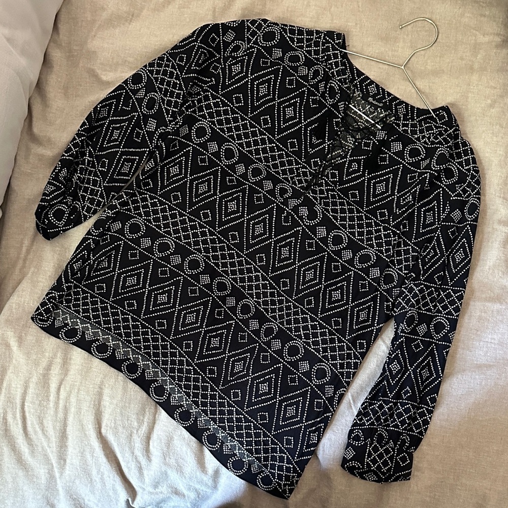 Madewell Geometric Pattern Blouse